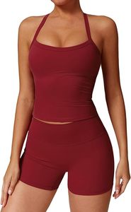 Ensemble de yoga professionnel pour femmes, dernière conception, grande taille, respirant, écologique, séchage rapide, spandex/polyester, ceinture à la taille, ensemble 2 pièces - Product Image 5