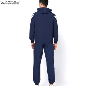 Best Supplier New Arrival Men's <b>Lightweight</b> Performance Tracksuits Slim Fit Zip-Up Hoodie & Jogger Set for Sports & Training - Product Image 3