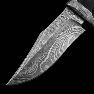 Cuchillo de Caza de Acero con Alto Contenido de Carbono de Grado Industrial UA Supplies, Hoja Fija Afilada, Punta Caída, 0.5mm de Grosor, Funda de Cuero, OEM - Product Image 6