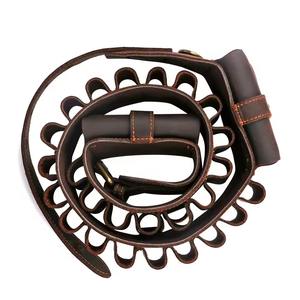 อุปกรณ์ล่าสัตว์แบบกำหนดเองได้ สายสะพายปืนขนาด 12 เกจ พร้อมเข็มขัดใส่กระสุนหนังแท้ ที่ใส่กระสุนพร้อมช่องเก็บของ ขนาด 39''-47'' - Product Image 5