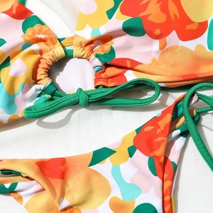 Conjunto de Bikini Acanalado para Mujer, Cintura Alta, Traje de Baño Sexy para Verano, Proveedor OEM de Fábrica - Product Image 6