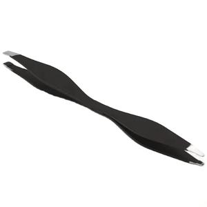 Stainless Steel Double Sided Eyebrow Tweezer Ergonomic Design For Natural Perfect <b>Arch</b> Double Sided Eyebrow Tweezer - Product Image 3