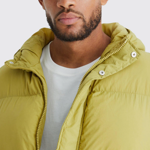 Men's Winter Stand Collar <b>Waterproof</b> Puffer <b>Jacket</b> with PolyesterCotton <b>Padding</b> Casual Bomber Outwear for 2025 - Product Image 4
