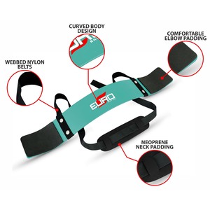 Ceinture de soutien dorsal en néoprène robuste Euro pour correction de posture, avec boucle antidérapante, réglable, unisexe, pour entraînement de force - Product Image 6