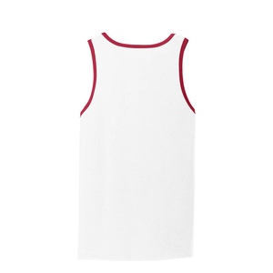 Débardeur de sport en coton 220 GSM pour homme, coupe ajustée, grande taille, tricoté, respirant, séchage rapide, avec logo personnalisé imprimé - Product Image 2