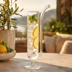 Vasos de Cóctel Transparentes de Borosilicato Hechos a Mano de 350 ml, Vasos de Martini y Margarita Sin Plomo, Cristalería Reutilizable al por Mayor - Product Image 1