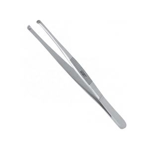 Fabricación directa de fábrica al por mayor precio IRIS FORCEPS (1x2 dientes, fórceps de apósito de acero inoxidable medio curvo quirúrgico - Product Image 4