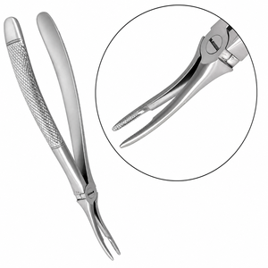 Stainless Steel Manual Very Fine <b>Point</b> Dental Extraction Forceps Upper Roots Light Weight Ergonomic Grip CE Certified for Smooth - Product Image 1