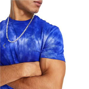 Camisetas Tie Dye Personalizadas al por Mayor para Hombre, Camisetas de Poliéster OEM de Gran Tamaño, Estilo Urbano, Camisetas Tie Dye con Cuello Redondo - Product Image 3