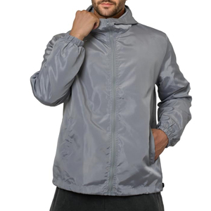 High Quality <b>Lightweight</b> Hooded <b>Men's</b> Windbreaker <b>Jacket</b> with Front Zipper Breathable Mesh Lining Custom Logo Winter - Product Image 1