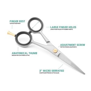 Professional Men's <b>Beard</b> <b>Scissors</b> 4.5 Inch Surgical Grade Stainless Steel <b>Beard</b> Grooming <b>Scissors</b> Beauty Use Mustache <b>Scissors</b> - Product Image 4