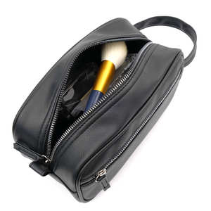 Bolsa de maquillaje personalizada de alta calidad al por mayor, bolsa de cosméticos de viaje ecológica, impermeable, de cuero PU, bolsa de aseo en venta - Product Image 2