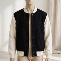 Veste universitaire surdimensionnée personnalisée avec patch en chenille, veste de style Letterman brodée, marque privée, streetwear, fabricant en gros