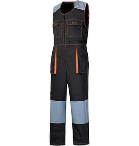 Combinaison de travail unisexe sans manches en coton, multifonctionnelle pour mécaniciens, séchage rapide, antistatique, infroissable, élégante, style cargo, résistante aux déchirures - Product Image 2