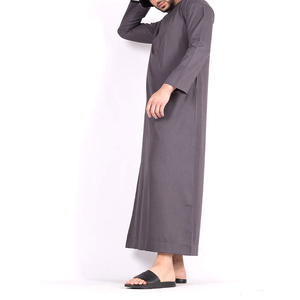 Vente en gros 2026 : Jubbah, Daffah Thobe et Abaya pour hommes musulmans, vêtements islamiques saoudiens arabes à manches longues - Product Image 4