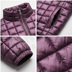 Chaqueta acolchada de invierno negra con logotipo personalizado cálido para hombre, chaqueta acolchada de burbujas para exteriores para hombre, tarifa al por mayor, pato personalizado transpirable Oem - Product Image 4