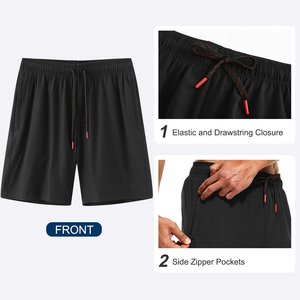 Adjustable Waistband Slim Fit Swim <b>Trunk</b> Short <b>For</b> <b>Men's</b> Running Hiking Training To Wear Breathable Hole Design Swim <b>Trunk</b> Short - Product Image 3