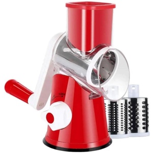 Rallador de queso rotativo Manual, rebanador de verduras, patata, zanahoria, cortador de mandolina, herramientas para frutas y verduras, cuchillas de acero inoxidable - Product Image 3