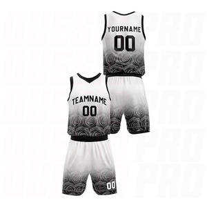 Uniformes de basket-ball réversibles personnalisés en gros, maillot de basket-ball par sublimation rose et gris, ensemble d'équipe personnalisé - Product Image 3
