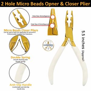 Kit d'extension de cheveux Microlink, outil de pose de micro-perles, pince de retrait de micro-perles avec votre logo de marque, en acier inoxydable - Product Image 6