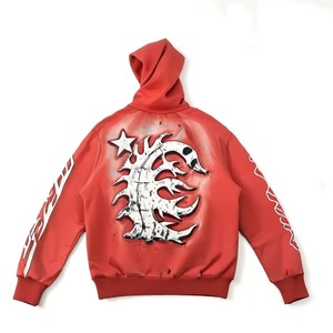 Sudadera con Capucha Negra Personalizada Reakyst, Ropa Urbana para Hombre, Diseño con Estampado Digital, Corte Holgado, 100% Algodón Jersey, Transpirable, Otoño - Product Image 4