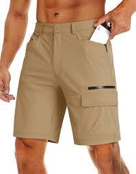 European Men's Summer Casual Multi-Bag Shorts Factory Direct Canvas Woven Digital Thin Elastic Mid Waist Solid Cargo Shorts - Product Image 2