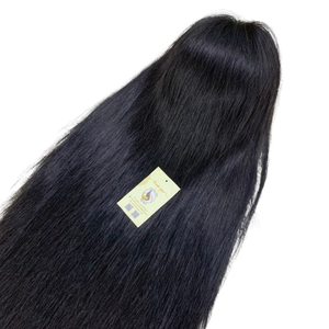 Cabello Humano Vietnamita Premium, Cabello Vietnamita Natural Negro, Peluca con Cierre HD 5x5 Suizo con Nudos Pequeños - Product Image 1