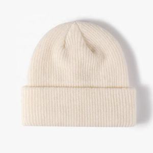 Unisex Knit Beanie <b>Hat</b> Thick Winter Warm <b>Cap</b> Custom Embroidery Private Label OEM Wholesale Headwear Factory - Product Image 4