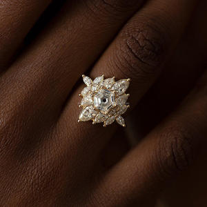 Arin Lab Grown Diamond CVD con IGI 2.52ct F Corte brillante 14K Oro amarillo Anillos de joyería de moda para niñas - Product Image 2