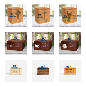 Urna de madera para mascotas de alta calidad para compra a granel con diseño personalizado y envío rápido al mercado mayorista de urnas de madera del Reino Unido - Product Image 2