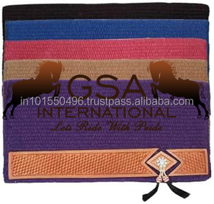 Couvertures de selle western 100% laine de Nouvelle-Zélande, couleur unie, tissées à la main, sur mesure, pour l'équitation, en différentes couleurs - Product Image 5