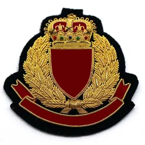 Écussons brodés personnalisés en fil de métal, faits à la main, grand design, logo, fabriqués au Pakistan, vente en gros - Product Image 5