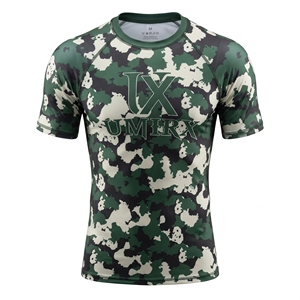 Maillot de sport camouflage personnalisé à manches courtes, T-shirt imprimé à séchage rapide pour arts martiaux, entraînement d'équipe, MMA, grappling, Rashguard OEM - Product Image 1