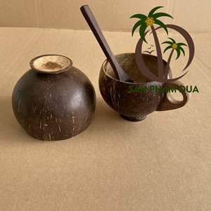 Juego de Tazas de Cáscara de Coco y Cucharas de Madera de Coco al por Mayor |   Combo Natural Hecho a Mano |   Precio Directo de Fábrica - Product Image 3