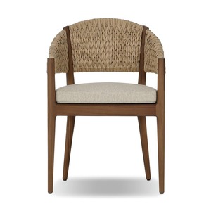 Chaise de salle à manger en teck massif naturel avec siège, mobilier moderne pour café, restaurant et décoration intérieure - Product Image 3