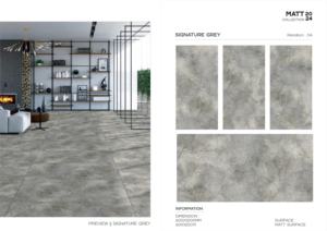 Nouvelles dalles en porcelaine finition mate, format 60x120cm (600x1200mm, 24x48), pour revêtements muraux et sols intérieurs haut de gamme. - Product Image 5