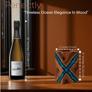 Handmade Resin Wood X Shape Eco-Friendly Durable Cremation Urn with American Style - Product Image 2