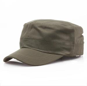 Unisex Khaki Cotton <b>Flat</b> <b>Cap</b> Breathable Casual Hat For Adults Spring <b>Summer</b> 56-58CM - Product Image 6