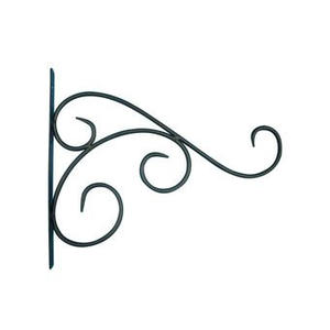 Gancho de Pared de Hierro Forjado Resistente, Diseño Curvo, Soporte para Colgar en Interiores y Exteriores - Product Image 3