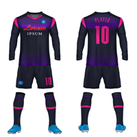Maillots de football personnalisés à manches longues légers et respirants, protection UV, uniformes de football en gros pour le marché du Moyen-Orient