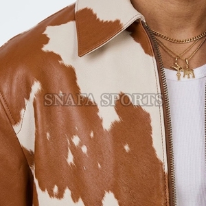 Good Quality Hair on <b>Leather</b> <b>Jackets</b> For Men Best Price Custom Men's <b>Winter</b> Fashion Cowhide <b>Leather</b> <b>Jacket</b> For Sale - Product Image 5
