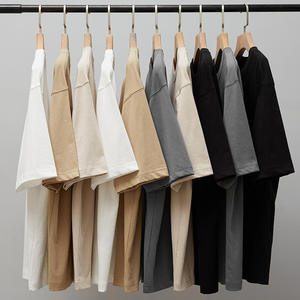 Wholesale Men Plain t Shirts Manufacturers logo 100% Cotton Solid t Shirt Puff Printing Oversized <b>Tshirt</b> Dtg Custom t Shirt - Product Image 3