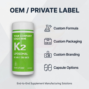 Suministro Directo de Fábrica, Cápsulas de Vitamina K2 MK7 Liposomal, Suplemento Dietético, Marca Privada OEM - Product Image 2