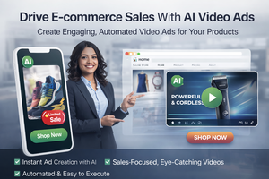 Creador de Anuncios de Video con IA para Automatización de Ventas y Engajamiento en Comercio Electrónico - Product Image 1