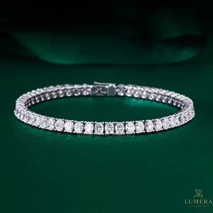 Pulsera de Moissanita de Corte Ovalado con Certificación IGI de Lujo para Mujer, Disponible en Oro de 9K, 10K, 14K y 18K - Product Image 1