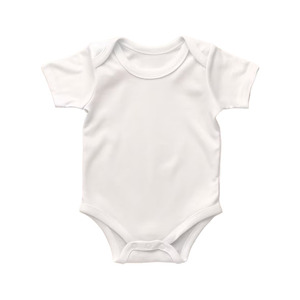 Body de Bebé Unisex de Manga Corta para Verano, 100% Algodón Orgánico Certificado OEKO-TEX, Cuello Redondo, Color Sólido, Cierre de Cremallera YKK y Botones a Presión - Product Image 1