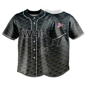 Custom Baseball Jersey Unisex Black Polka Dot Sublimated Print Moisture Wicking Short Sleeve Winter Anti-Bacterial Sport Apparel - Product Image 1