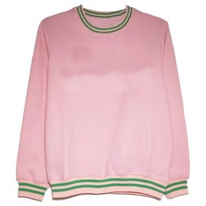 Sweat-shirt pour femmes de collège au design personnalisé, en polyester et coton, motif à carreaux d'automne avec technique de broderie - Product Image 1