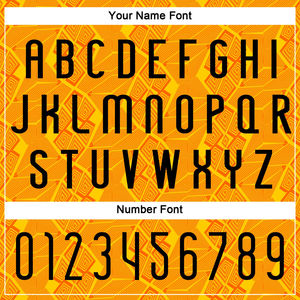 Nouvelle conception personnalisée, maillot de volley-ball géométrique orange, noir et jaune, sublimation, séchage rapide, respirant, ensemble de tenue d'équipe - Product Image 5