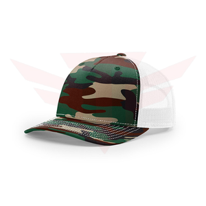 Gorra Trucker Unisex de Malla, 6 Paneles, Ajustable, Negra con Estampado de Camuflaje, Transpirable, Casual, para Primavera/Verano, para Adultos - Product Image 3